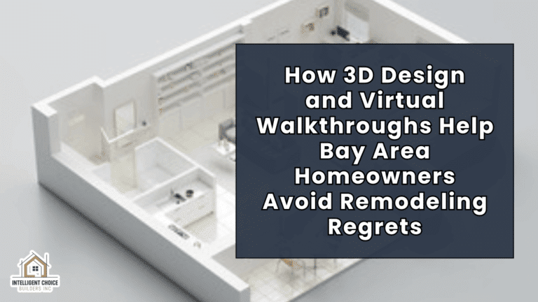 3D rendering of a house illustrating virtual design technology for Bay Area homeowners