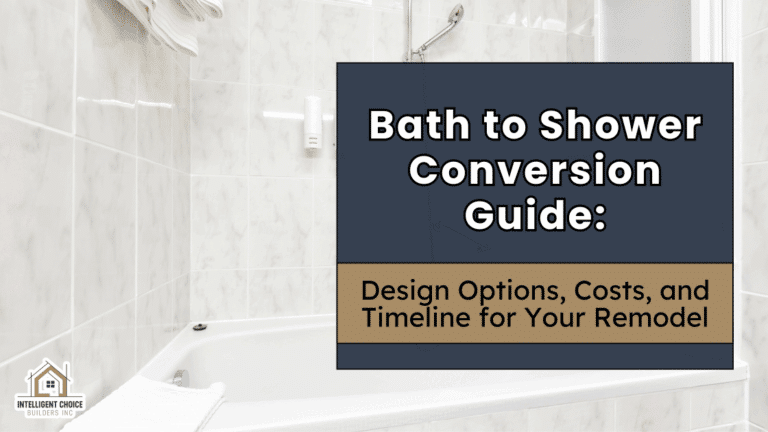 Bath tub by a window in a remodeled bathroom