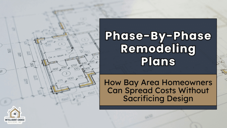 Blueprint with phase-by-phase remodeling plans