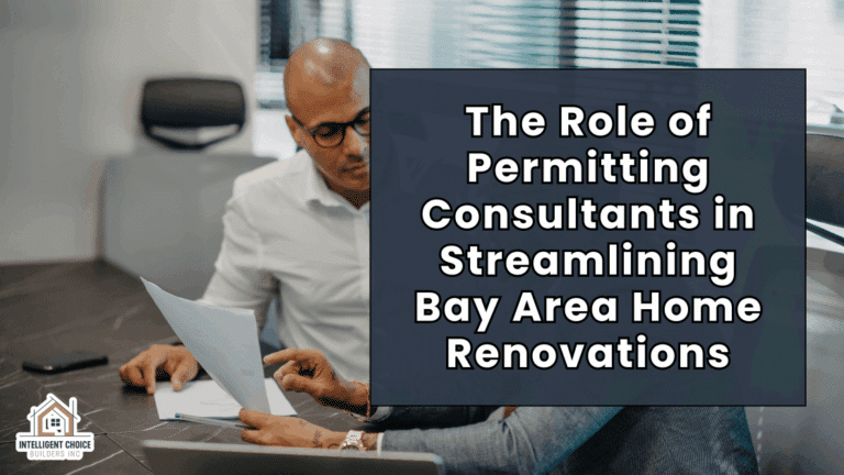 Two consultants discussing home renovation plans on a laptop