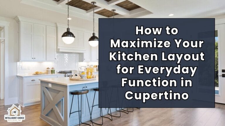 A kitchen layout with a central bar for enhanced functionality in Cupertino home