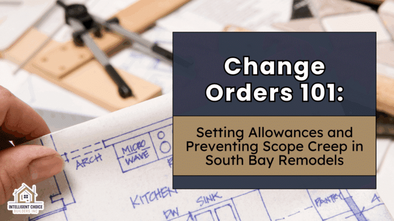 Person holding paper titled 'Change Orders 101'