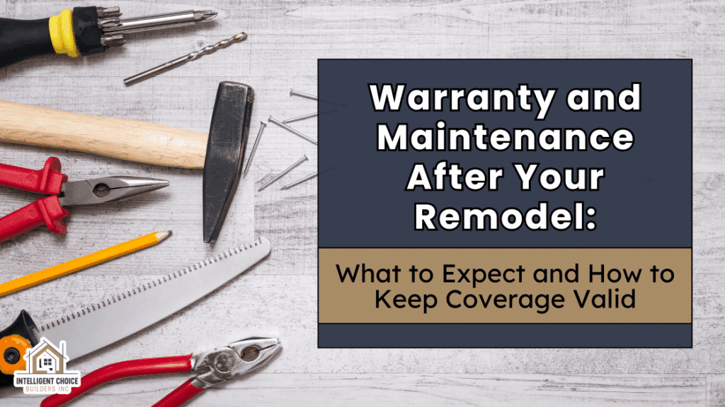 Signed maintenance and warranty table setup with tools